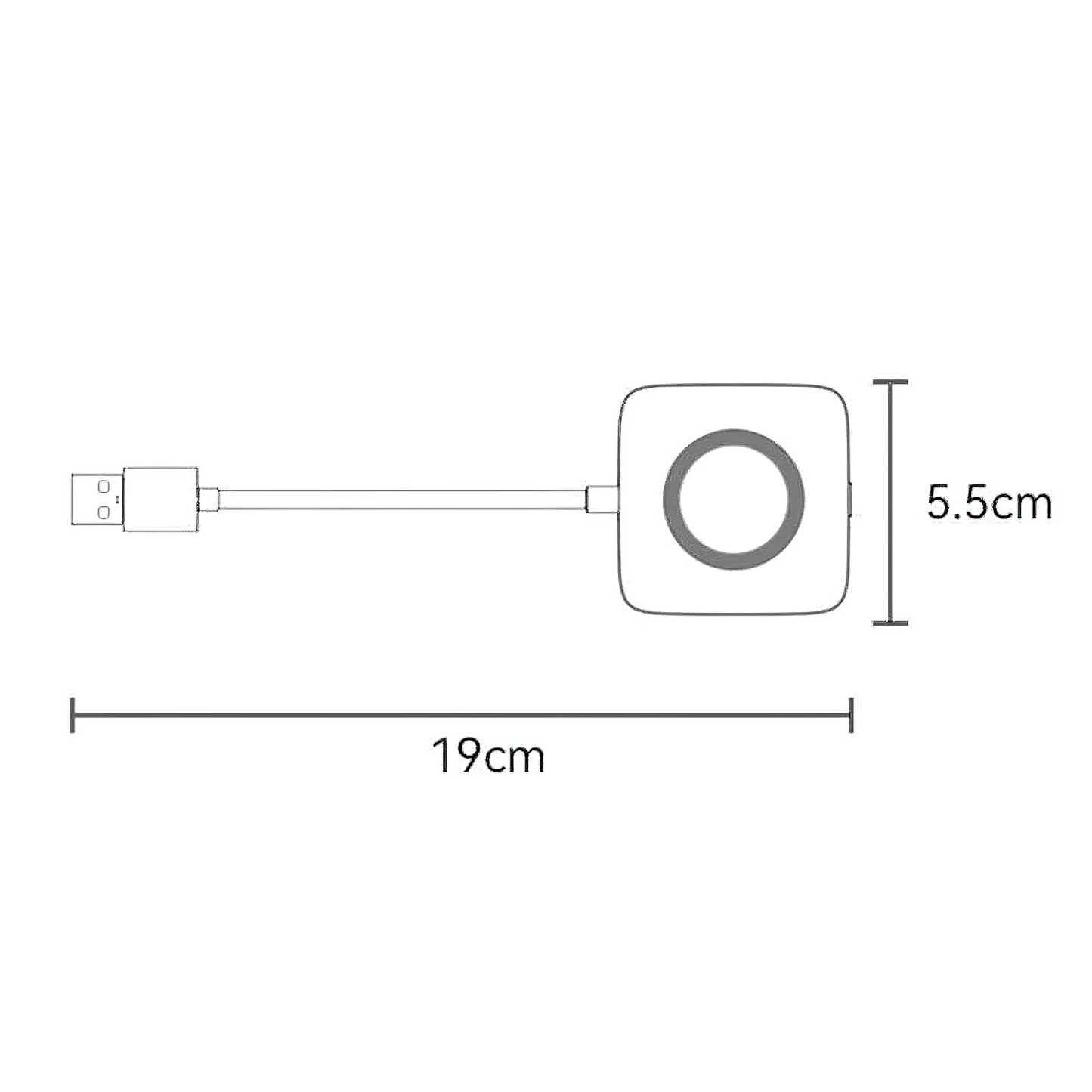 Trådlös Carplay-adapter Yesido KM23 för Apple iPhone-serien