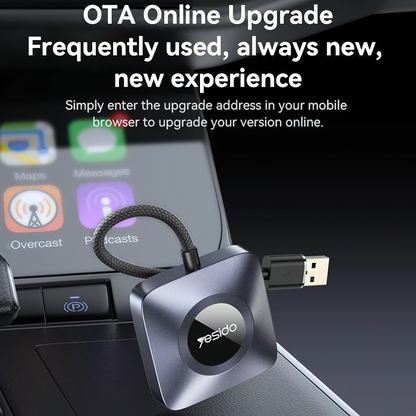 Trådlös Carplay-adapter Yesido KM23 för Apple iPhone-serien