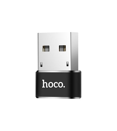Data- och laddningsadapter USB-C - USB-A HOCO UA6, svart
