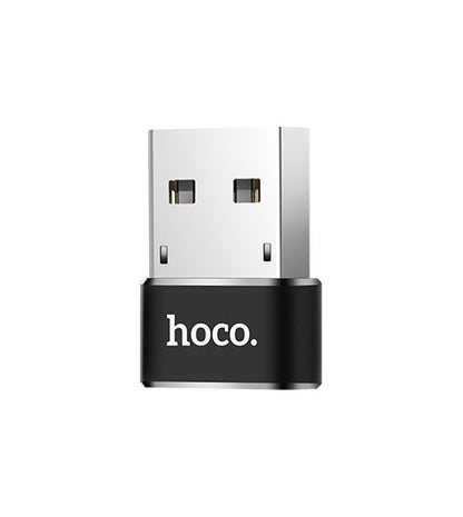 Data- och laddningsadapter USB-C - USB-A HOCO UA6, svart