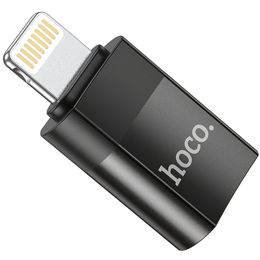Data- och laddningsadapter USB-C - Lightning HOCO UA17, svart 