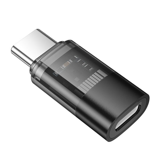Adapter för data och laddning Lightning - USB-C HOCO UA36D, Svart