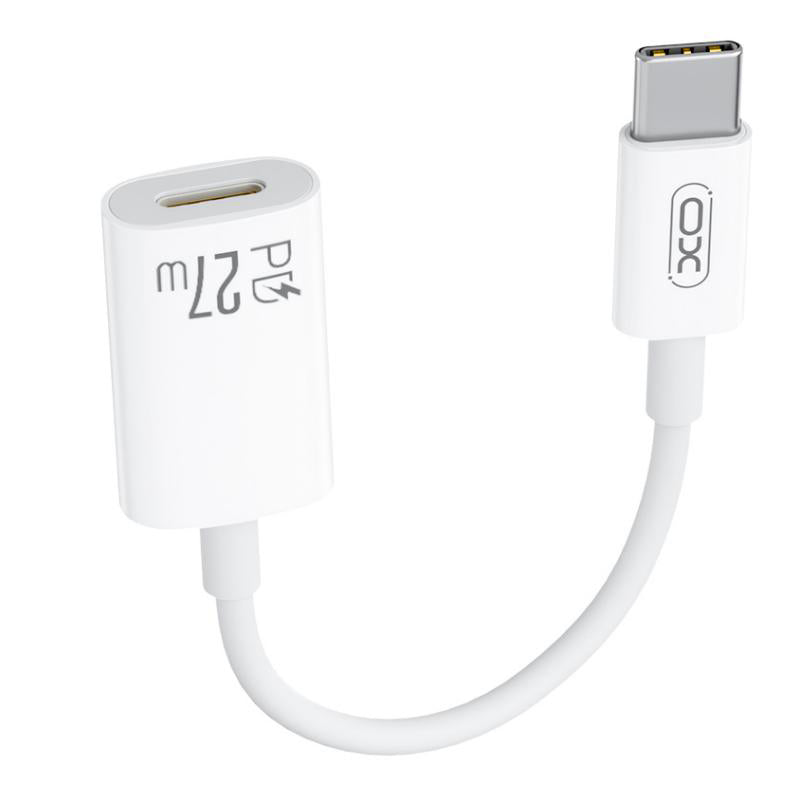 Adapter för data och laddning USB-C - Lightning XO Design NB-R268A, Vit