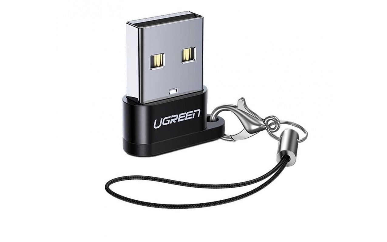 USB-C till USB-A Adapter och Laddare UGREEN US280, Svart