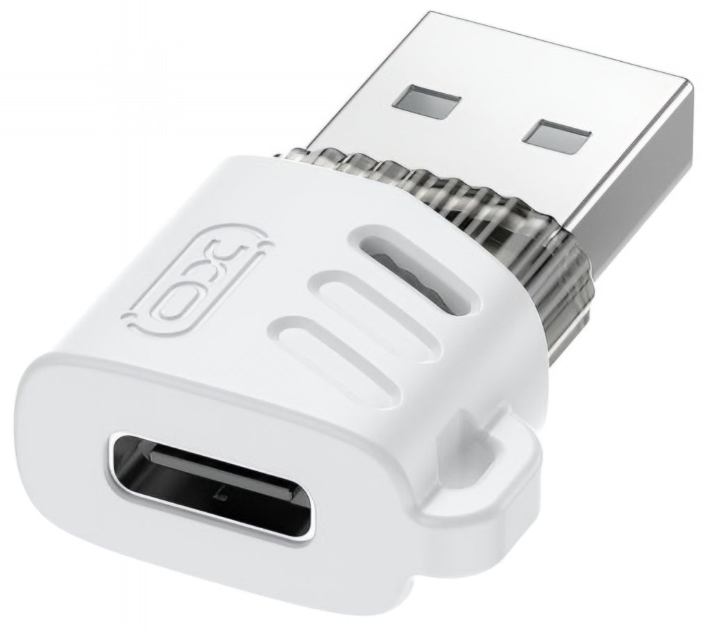 USB-C till USB-A Data- och Laddningsadapter XO Design NB256D, Vit