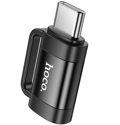 Data- och laddningsadapter Lightning - USB-C HOCO UA31E, Svart