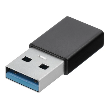USB-C till USB-A Data- och Laddningsadapter Blue Star, Svart