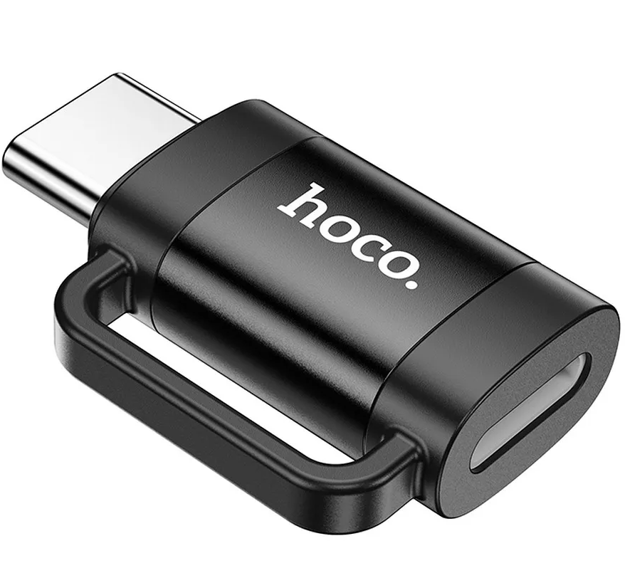 Data- och laddningsadapter Lightning - USB-C HOCO UA31E, Svart