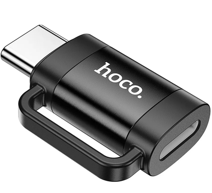 Data- och laddningsadapter Lightning - USB-C HOCO UA31E, Svart