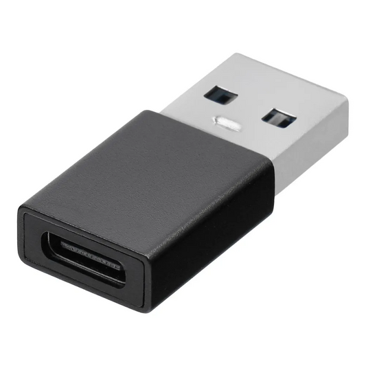 USB-C till USB-A Data- och Laddningsadapter Blue Star, Svart
