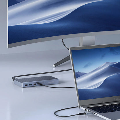 USB-C till USB-A Data- och Laddningsadapter Orico AH-AC10, Grå