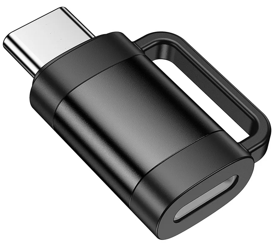 Data- och laddningsadapter Lightning - USB-C HOCO UA31E, Svart