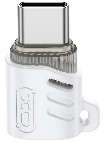 Data- och laddningsadapter microUSB - USB-C XO Design NB256G, Vit