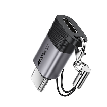 Data- och laddningsadapter Lightning - USB-C Acefast J19, Grå