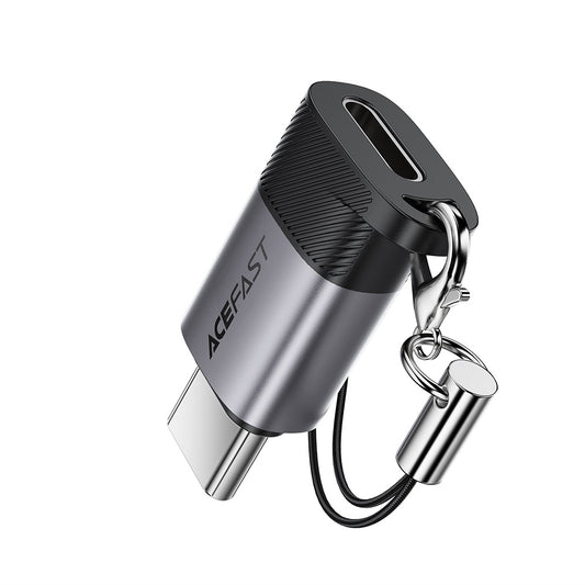 Data- och laddningsadapter Lightning - USB-C Acefast J19, Grå