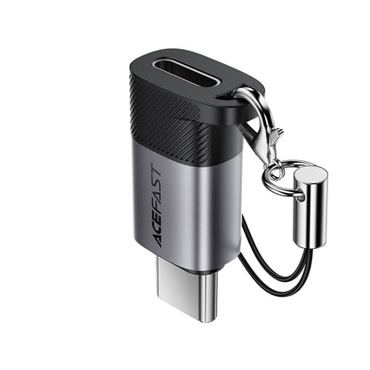 Data- och laddningsadapter Lightning - USB-C Acefast J19, Grå