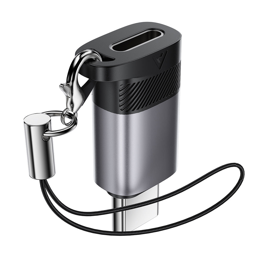 Data- och laddningsadapter Lightning - USB-C Acefast J19, Grå