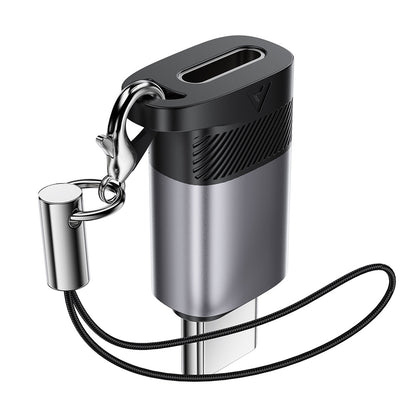 Data- och laddningsadapter Lightning - USB-C Acefast J19, Grå
