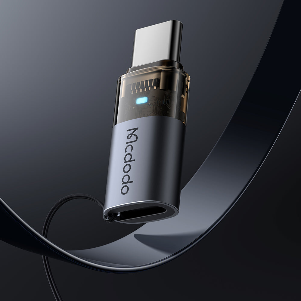 Data- och laddningsadapter Lightning - USB-C McDodo OT-7610, Svart