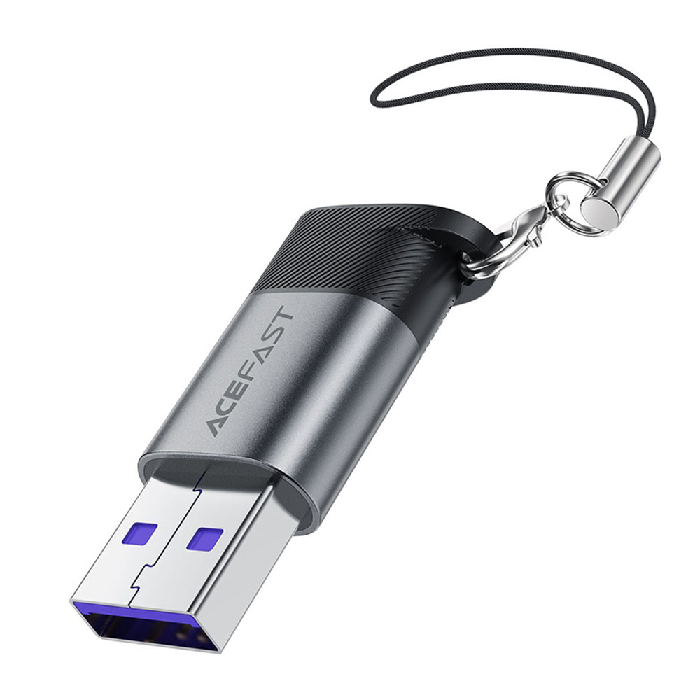 USB-C till USB-A Adapter och Laddare Acefast J8, Grå