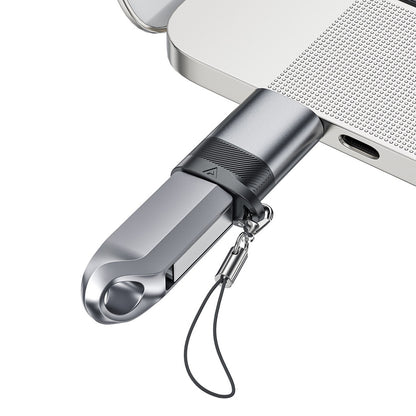 USB-C till USB-A Adapter och Laddare Acefast J8, Grå