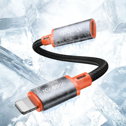 USB-C - Lightning McDodo CA-1440 Data- och Laddningsadapter, Svart