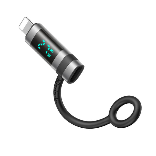 USB-C - Lightning McDodo OT-2610 Pigeon Display Adapter, Svart