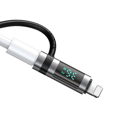 USB-C - Lightning McDodo OT-2610 Pigeon Display Adapter, Svart