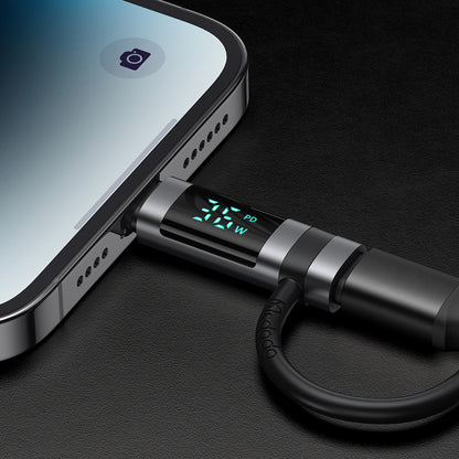 USB-C - Lightning McDodo OT-2610 Pigeon Display Adapter, Svart