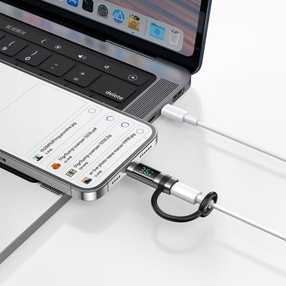 USB-C - Lightning McDodo OT-2610 Pigeon Display Adapter, Svart