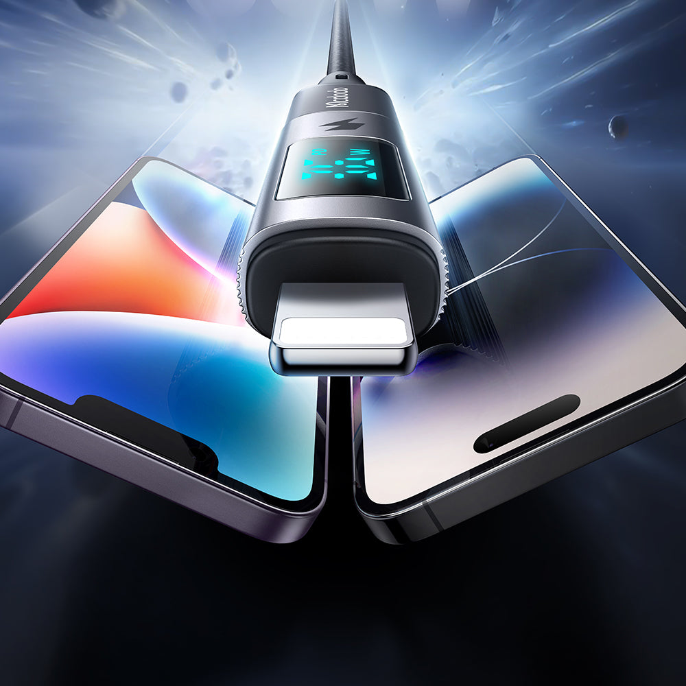 USB-C - Lightning McDodo OT-6100 Wales Display Adapter, Svart