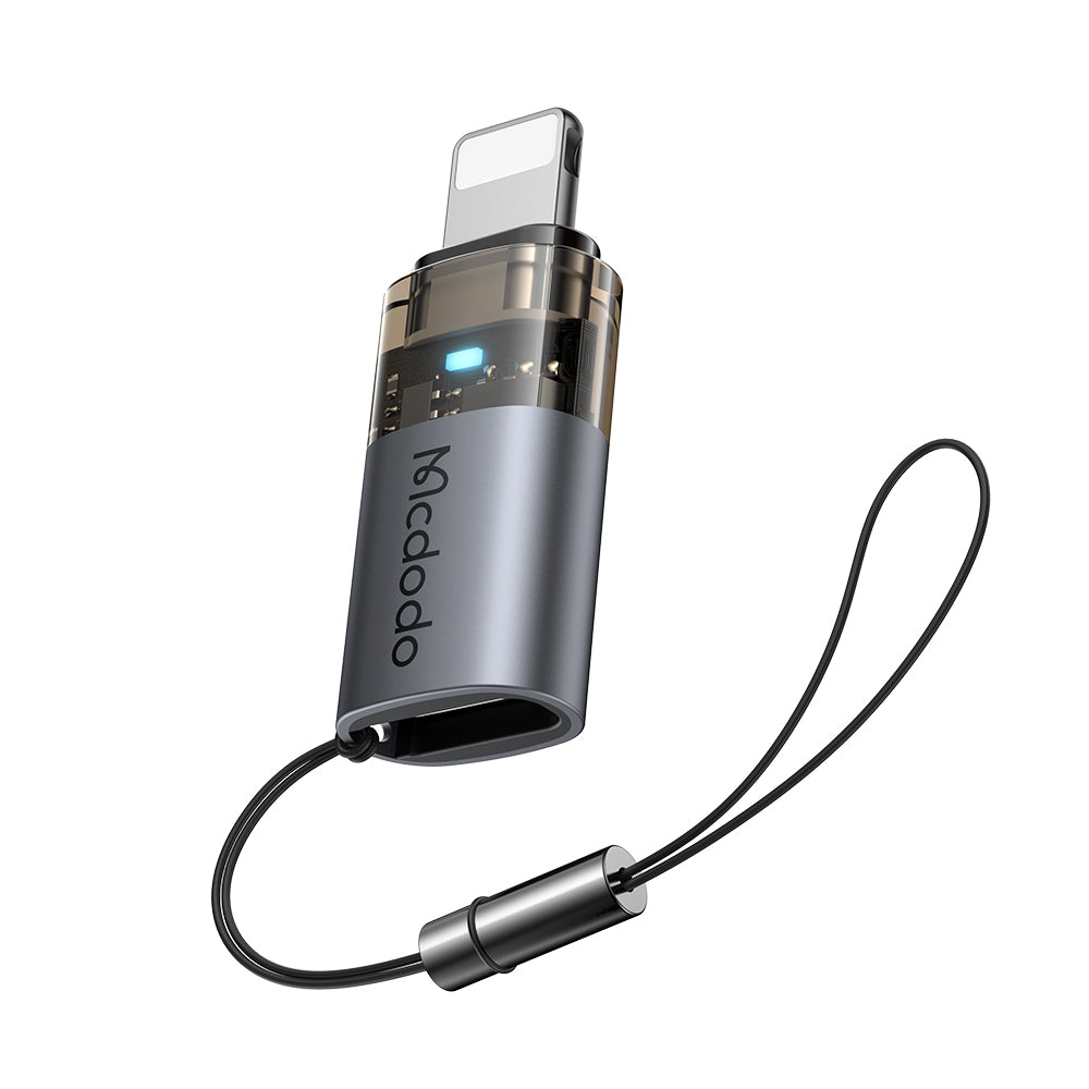 USB-C - Lightning McDodo OT-7630 Data- och Laddningsadapter, Svart
