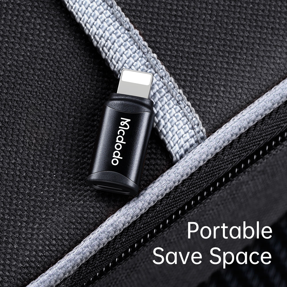 USB-C - Lightning McDodo OT-7680 Data- och Laddningsadapter, Svart