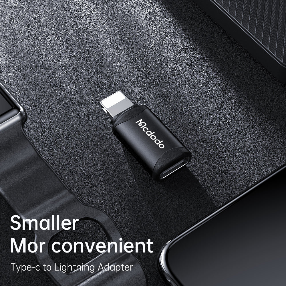 USB-C - Lightning McDodo OT-7680 Data- och Laddningsadapter, Svart
