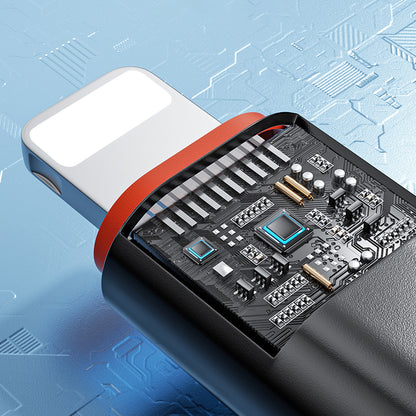 Adapter för data och laddning USB-C - Lightning Techsuit A3 HyperPort, Svart Orange