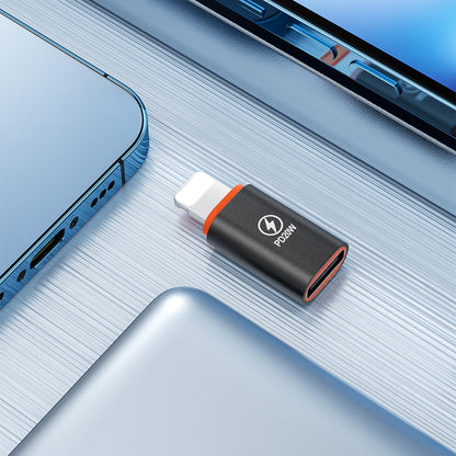 Adapter för data och laddning USB-C - Lightning Techsuit A3 HyperPort, Svart Orange