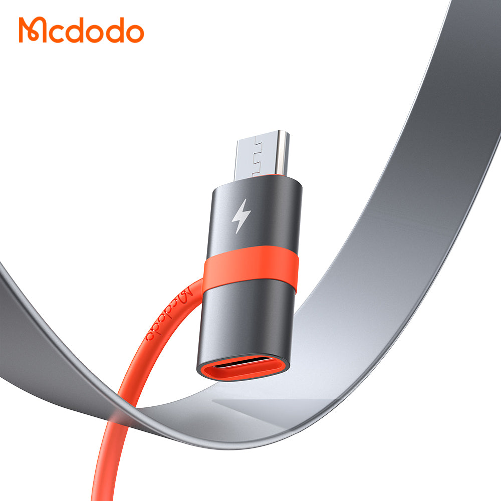 USB-C - microUSB McDodo OT-3820, Grå Adapter för Data och Laddning