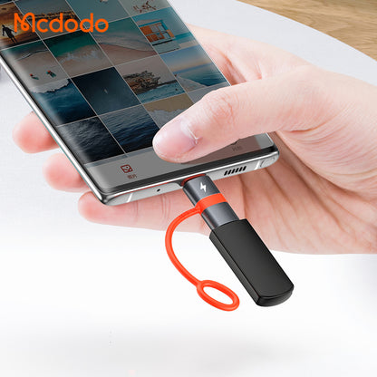 USB-C - microUSB McDodo OT-3820, Grå Adapter för Data och Laddning