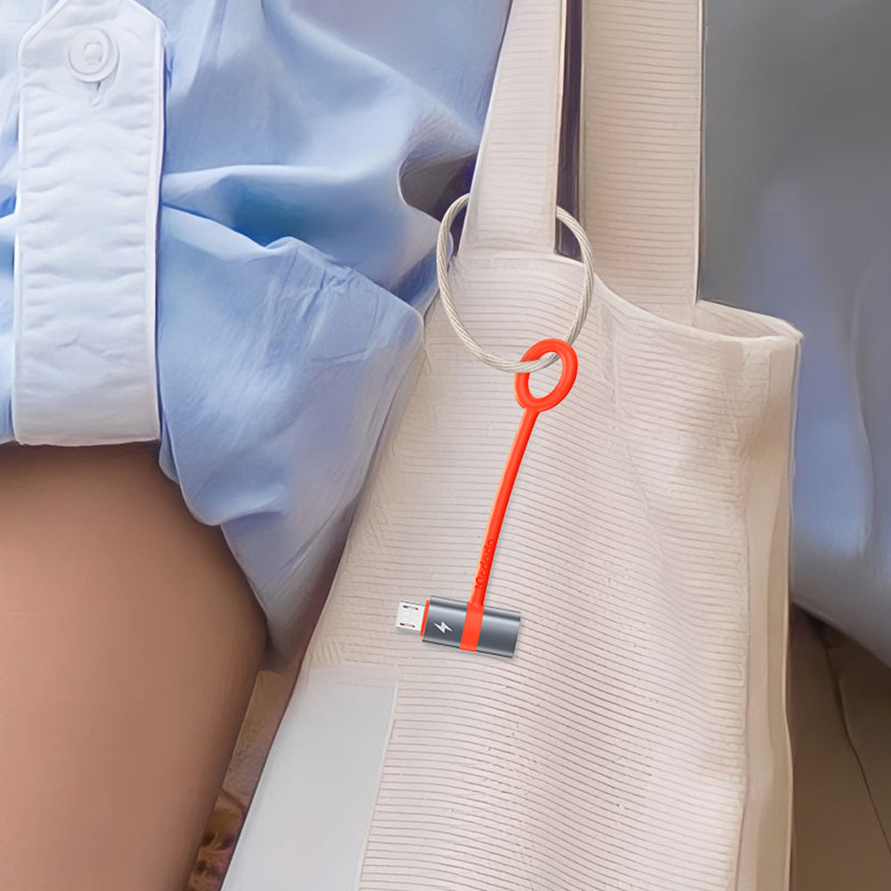 USB-C - microUSB McDodo OT-3820, Grå Adapter för Data och Laddning