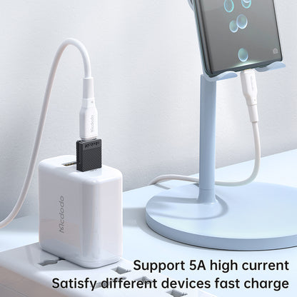 Adapter för data och laddning USB-C - USB-A McDodo OT-6970, Svart
