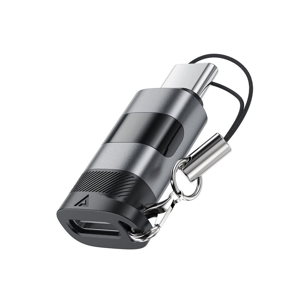 USB-C Data- och Laddningsadapter - USB-C Acefast J9 Display, Grå