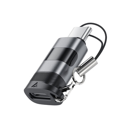 USB-C Data- och Laddningsadapter - USB-C Acefast J9 Display, Grå