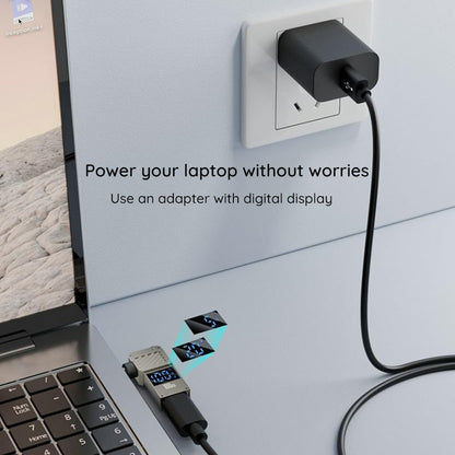 Techsuit LaptopPlugX A22 Laddningsadapter, DC - USB-C, Grå