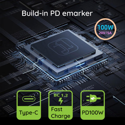 Techsuit LaptopPlugX A22 Laddningsadapter, DC - USB-C, Grå