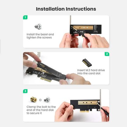 SSD-gränssnittsadaptrar UGREEN CM302 (70503), NVMe M.2 - PCIe 3.0 X4