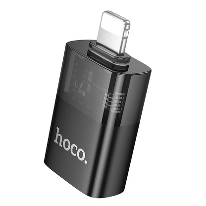 OTG-adapter Lightning - USB-A HOCO UA36, Svart