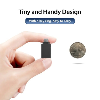 OTG-adapter microUSB / USB-C - USB-A Techsuit A13 DuoVoltX, Grå, Set om 2 stycken