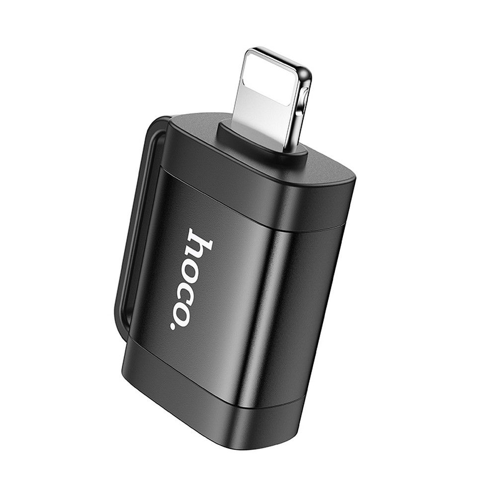 OTG Lightning - USB-A Adapter HOCO UA31A, Svart