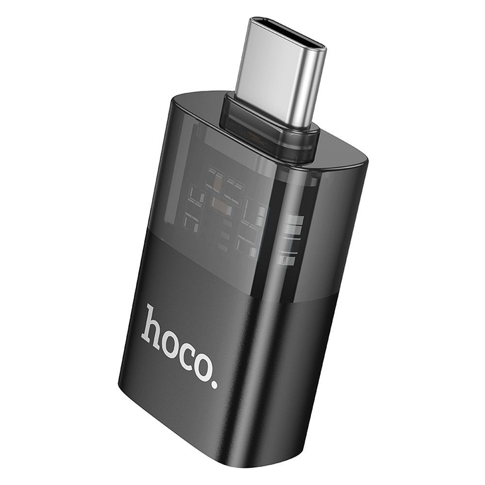 OTG-adapter USB-C - USB-A HOCO UA36B, Svart