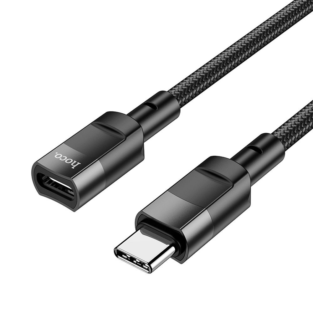 Data- och laddningsadapter USB-C - USB-C HOCO U107, 1.2m, Svart